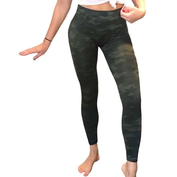 NWT Spanx look at me now leggings green camo - Picture 5 of 5